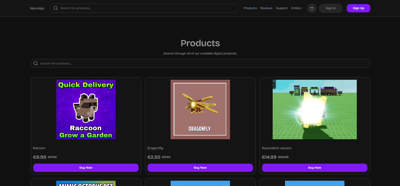 Image displaying Nevralyx Grow a garden Pet shop